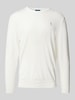 Polo Ralph Lauren Strickpullover mit Rundhalsausschnitt Weiss