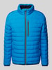 Fynch-Hatton Sweatjacke mit Stehkragen Blau