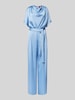 HUGO Regular Fit Jumpsuit aus Satin Modell 'KASMINA' Hellblau