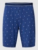 Jockey Pyjama-Shorts mit Allover-Muster Dunkelblau