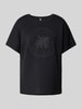 Soyaconcept Sweatshirt mit Label-Print Modell 'BANU' Black