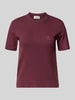Carhartt Work In Progress T-shirt met labelstitching Bordeaux