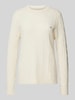 Gant Strickpullover mit Zopfmuster Offwhite