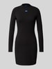 Hugo Blue Minikleid mit Label-Badge Modell 'Nilla' Black