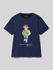 Polo Ralph Lauren Teens T-shirt z nadrukowanym motywem Granatowy