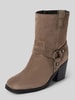 Newd Tamaris Stiefeletten aus Leder im Biker-Look Taupe