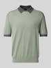 ARMANI EXCHANGE Regular fit poloshirt met contrastgarnering Mintgroen