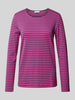 MAERZ Muenchen Longsleeve mit Rundhalsausschnitt Aubergine