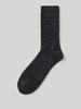 camano Socken mit Woll-Anteil mit Rippbündchen Modell 'cosy mouline' Black