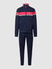 SERGIO TACCHINI Trainingspak met contraststrepen, model 'DAMARINDO' Marineblauw