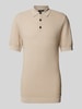 Matinique Slim fit poloshirt met structuurmotief Beige