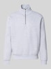 JACK & JONES Regular Fit Sweatshirt mit Baumwoll-Anteil Modell 'Bradley' Hellgrau Melange