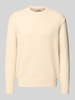 Only & Sons Relaxed Fit Pullover aus Baumwoll-Mix mit Woll-Anteil Modell 'JAMES' Offwhite
