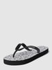 ARMANI EXCHANGE Teenslippers met labeldetails Zwart