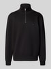 Tommy Hilfiger Pullover van katoenmix Zwart
