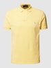 Polo Ralph Lauren Poloshirt mit Label-Stitching Hellgelb