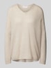 Vero Moda Kaschmirpullover mit V-Ausschnitt Beige