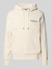Tommy Hilfiger Regular Fit Hoodie aus reiner Baumwolle Offwhite