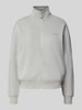 Guess Activewear Sweatjacke mit Stehkragen Modell 'OCTAVIA' Mittelgrau