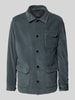 Zuitable Regular Fit Overshirt mit Umlegekragen Modell 'John' Petrol