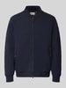 GANT Regular Fit Sweatjacke aus Baumwoll-Mix Dunkelblau