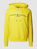 Tommy Hilfiger Hoodie mit Känguru-Tasche Modell 'TOMMY LOGO' Gelb