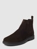 Geox Chelsea boots in wildleerlook, model 'SPHERICA' Donkerbruin