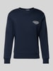 Jack & Jones Sweatshirt met labelprint, model 'MAKOTO' Marineblauw
