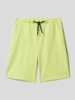 s.Oliver RED LABEL Sweatshorts met Franse steekzakken Appeltjesgroen