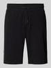 Guess Activewear Korte broek met elastische band en tunnelkoord Zwart