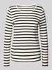 Christian Berg Woman Longsleeve mit Rundhalsausschnitt Offwhite