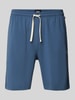 BOSS Sweatshorts mit elastischem Bund Jeansblau