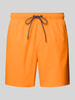 Puma Regular Fit Badehose mit Reißverschlusstasche Orange