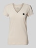 ARMANI EXCHANGE T-Shirt mit V-Ausschnitt Sand