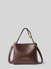 Valentino Bags Umhängetasche mit Label-Schriftzug Modell 'FABLE RE' Dunkelbraun