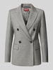 Max Mara Studio Blazer mit Pattentaschen Hellgrau