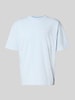 PEGADOR Oversized T-Shirt mit Label-Stitching Hellblau