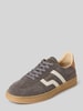 GANT Sneakers van leer met vetersluiting, model 'Cuzima' Steengrijs