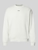 HUGO Sweatshirt met labelopschrift, model 'Dapocrew' Offwhite