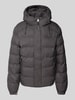 Superdry Steppjacke mit Label-Details Anthrazit Melange