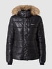 Pepe Jeans Gewatteerd jack met afneembare capuchon, model 'June' - waterafstotend Zwart