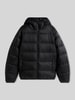 Tommy Jeans Regular Fit gewatteerd jack met capuchonkraag Zwart