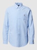 Polo Ralph Lauren Freizeithemd mit durchgehender Knopfleiste und Vichy-Karo Hellblau