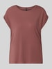 VERO MODA Regular Fit T-Shirt aus Lyocell-Mix Modell 'AVA' ' Altrosa