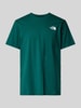 The North Face T-shirt met labelprint Groen