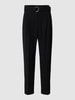 BOSS Black Women Regular fit stoffen broek met riem, model 'Tapiah' Zwart