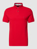 Tommy Hilfiger Poloshirt mit Label-Stitching Rot