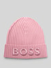 BOSS Beanie aus reiner Schurwolle Modell 'LARA_HAT' Rose