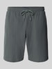 Christian Berg Men Shorts mit elastischem Bund Stein