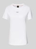 BOSS Orange T-Shirt mit Label-Stitching Modell 'Elogo' Weiss